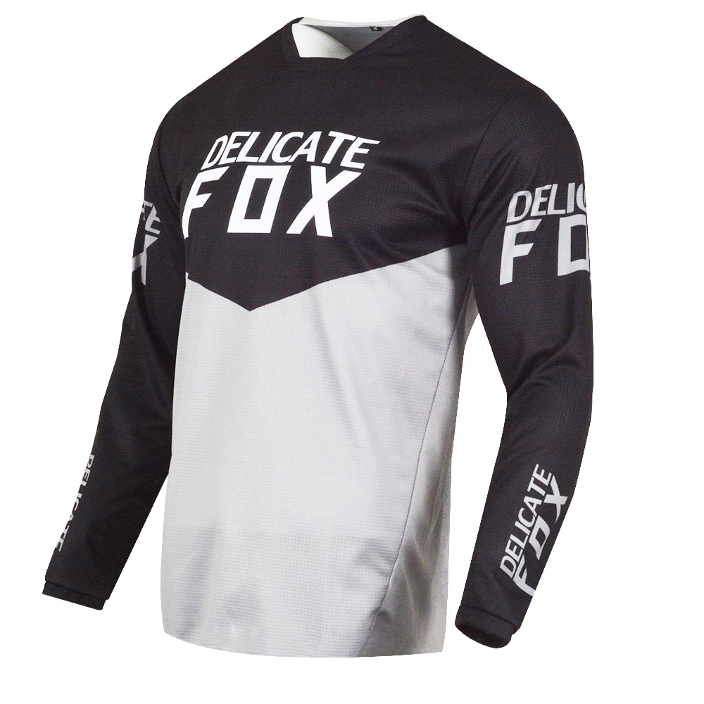 

180 Revn Jersey Motocross Racing Long Sleeve Mountain MX Dirt Bike Cycling Motorcycle Black Grey Clothes Mens