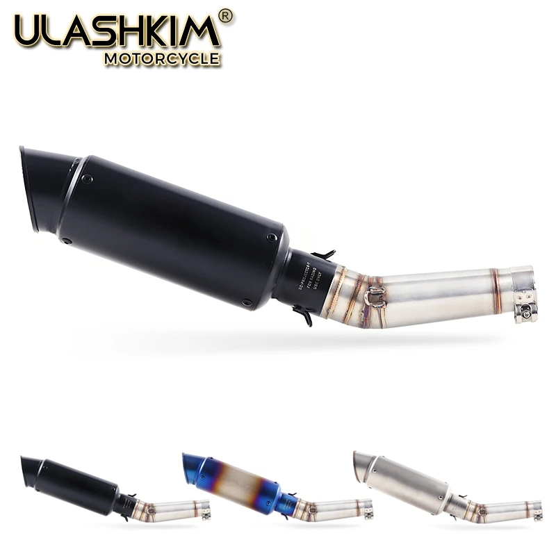 Выхлопная труба глушителя для мотоцикла из углеродного волокна выхлопная без