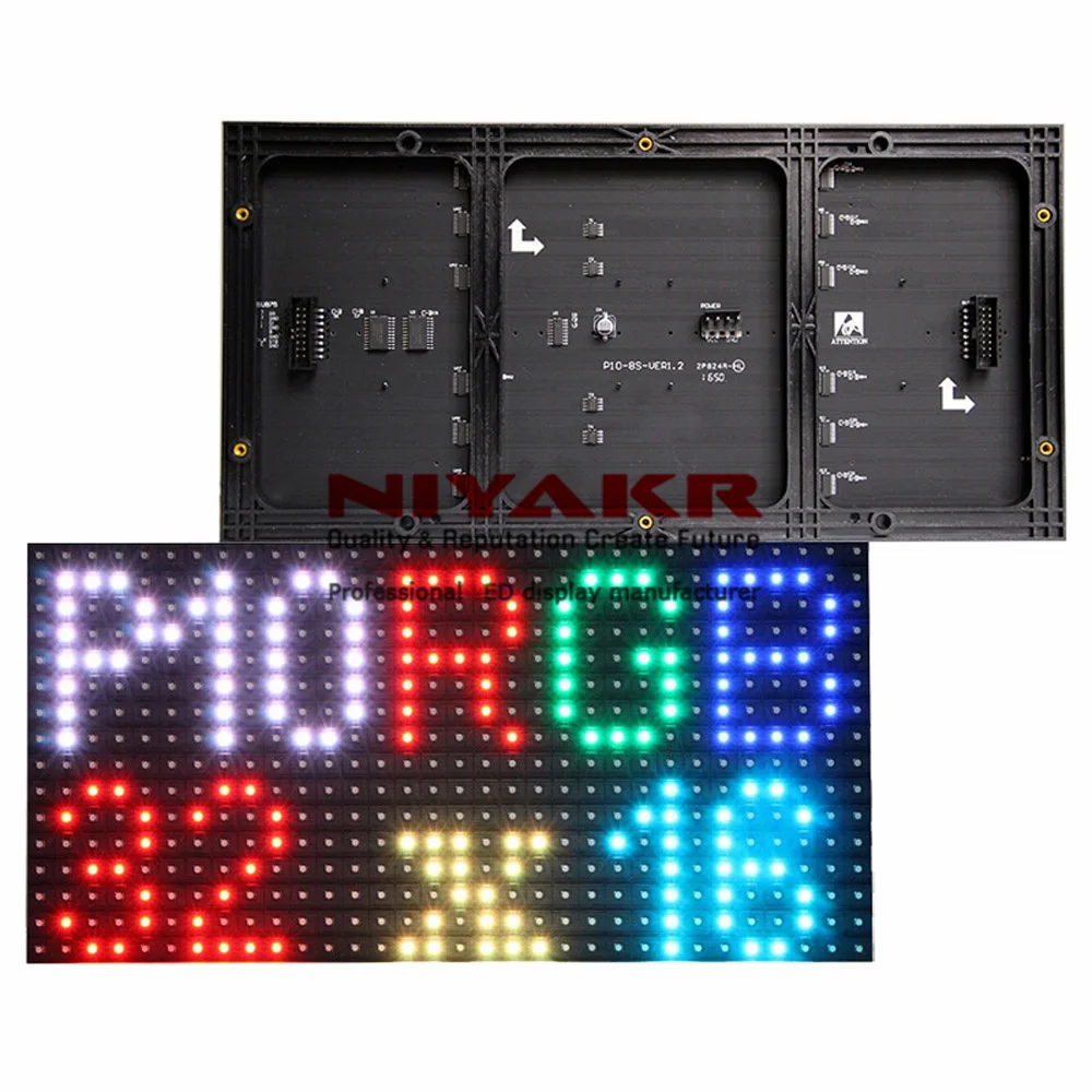 Полноцветная светодиодная матрица 32x16 комнатный SMD RGB 10 мм светодиодный модуль