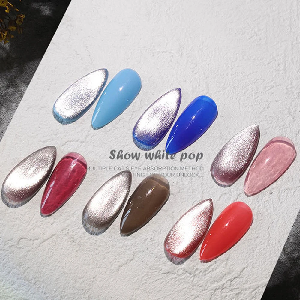 8/15ML Cat Eye Gel Polish Soak Off Luminous Magic UV Magnetic Glitter Nail Varnish | Красота и здоровье