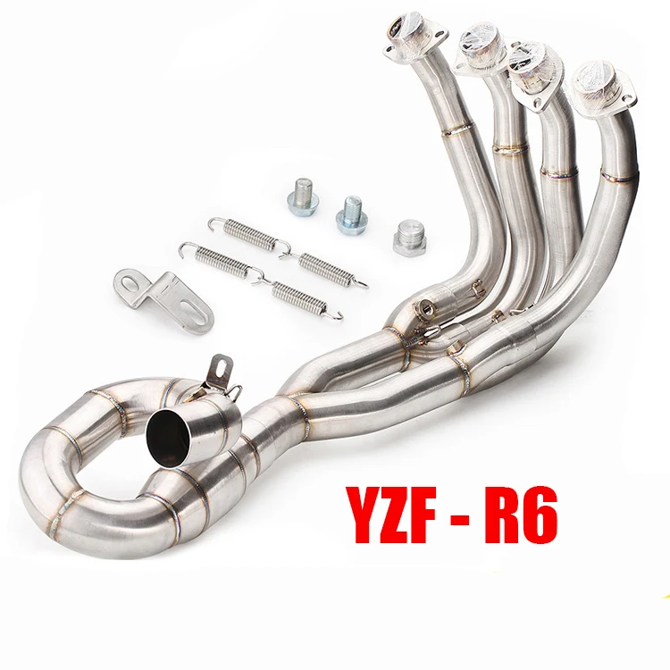 51 мм средняя труба Модифицированная глушителя мотоцикла переднего коллектора