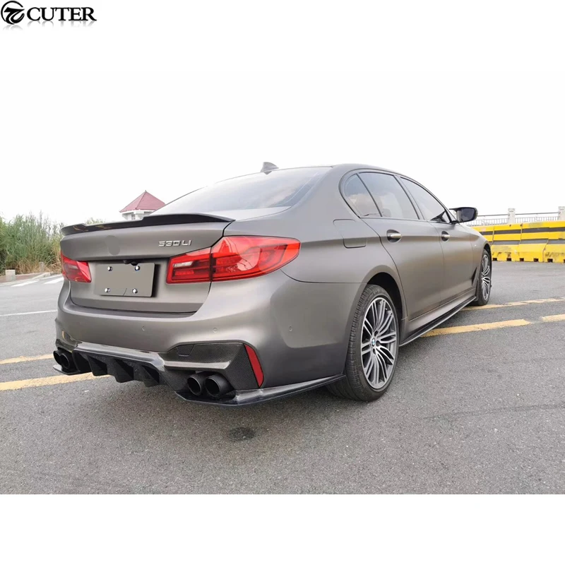 F90 M5 G30 3 шт./компл. 3D стиль Искусственный диффузор заднего бампера для BMW комплект