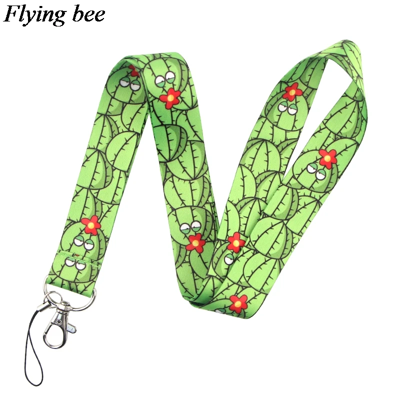 Брелок Flyingbee с забавным КАКТУСОМ милый мультяшный шнурок для телефона модный