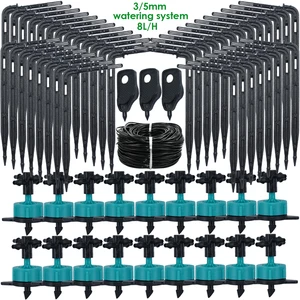 KESLA 8LH 5-100 м авто Капельное орошение 4-Way Капельное стрела передатчик 35 мм Система полива шланга растение бонсай в горшке теплицы