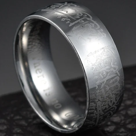 8MM Muslim Silver MeMolissa мужское кольцо пожарного из нержавеющей стали, тонкое кольцо с голубой линией, высокое качество, кольца с красной линией, Прямая поставка - Цвет основного камня: 8MM Muslim Silver