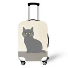 Эластичный Защитный чехол для багажа, чехол для костюма, защитный чехол, чехлы на колесиках, аксессуары для путешествий с 3D рисунком кота, T0120