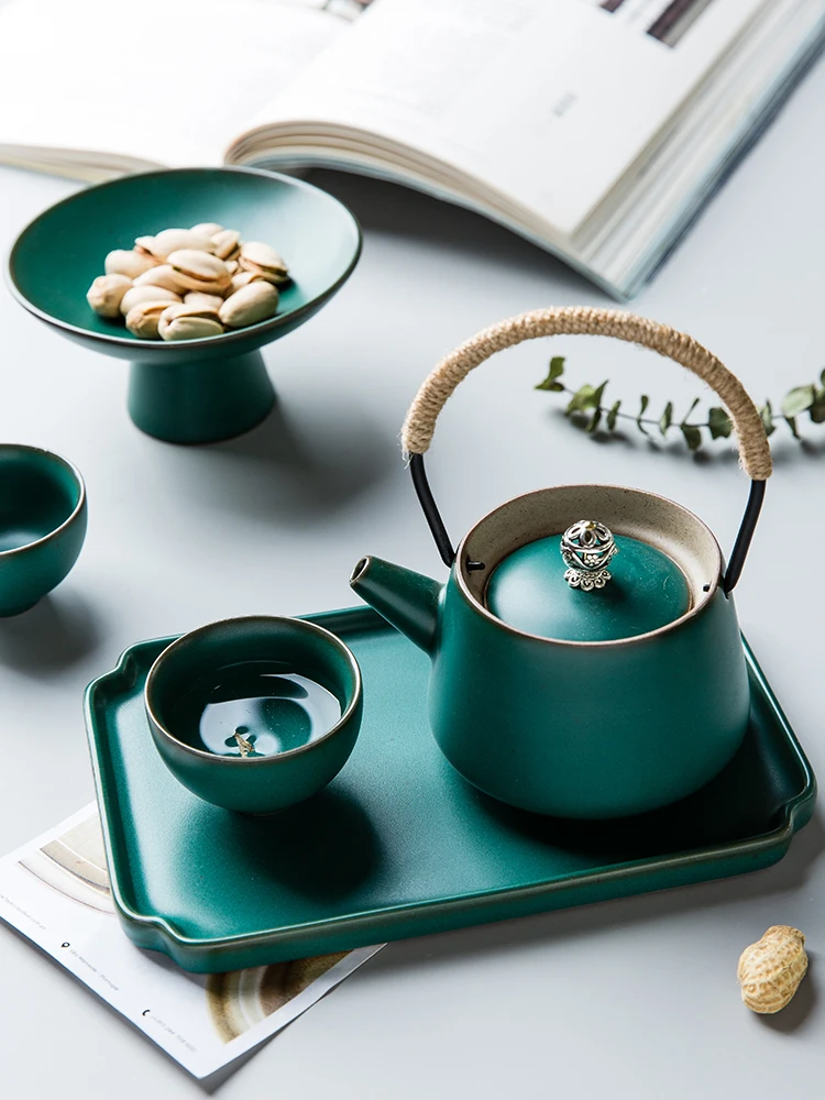 

Teapot small teapot Ceramic Teapot household tea set flower tea set Nordic tea set