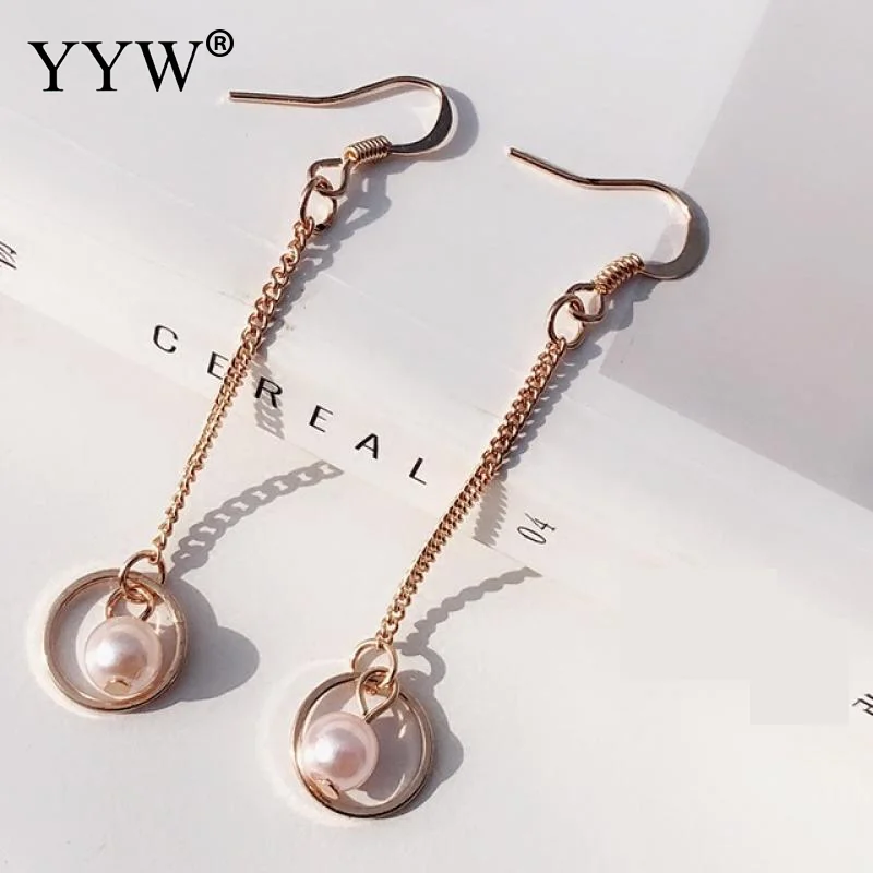 

Long Pearl Earrings With Thin Face Simple Personality Temperament Cold Wind Ear Clip Earrings For Female Daily Wear Or Matching