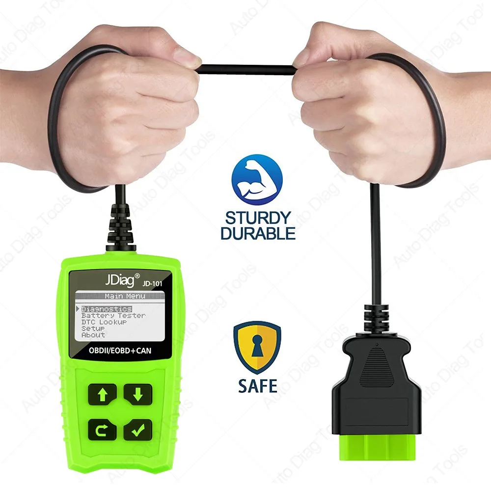 Новый автомобильный диагностический сканер JD101 OM123 считыватель кодов OBD2 PK ELM327 V1.5