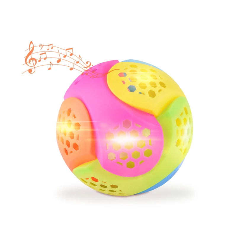 2019 New Funny Flashing Bouncing Ball LED Light Dancing Music Toy for Boys Girls Plastic Colorful Flash | Игрушки и хобби