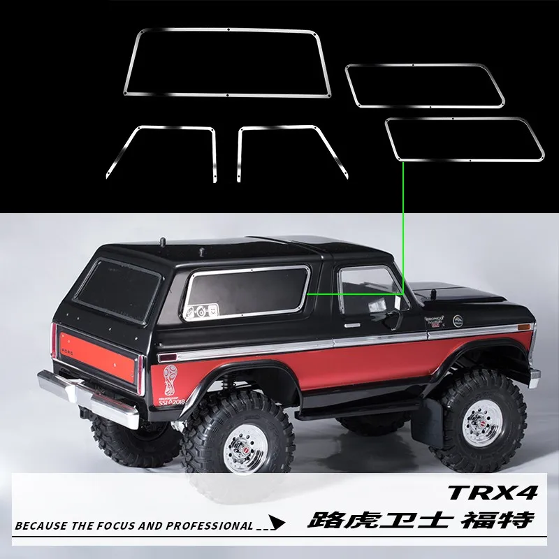 

Traxxas trx4 metal window frame for 1 / 10 RC tracked vehicle traxxas trx-4 trx4 Bronco Ford car accessories