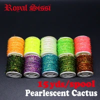 royal sissi new developed 10 spools set pearlescent cactus chenille salmonsteelhead streamer fly flash body fly tying materials