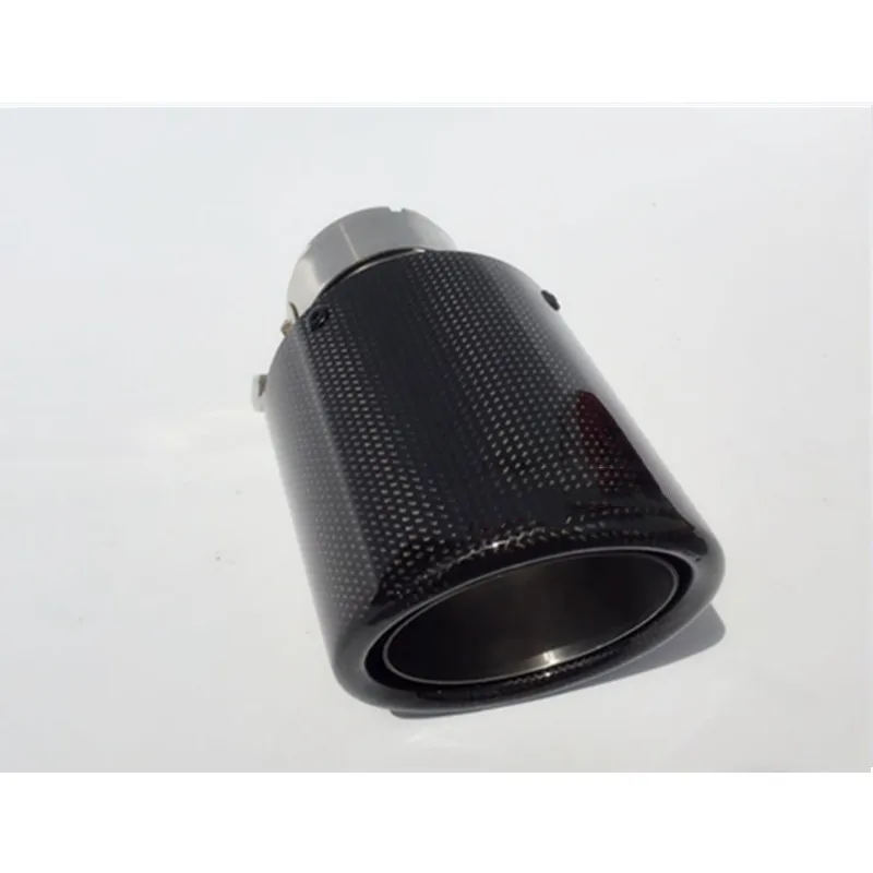 2 5 &quot63 мм 101 Универсальный для Akrapovic углеродного волокна авто задний глушитель