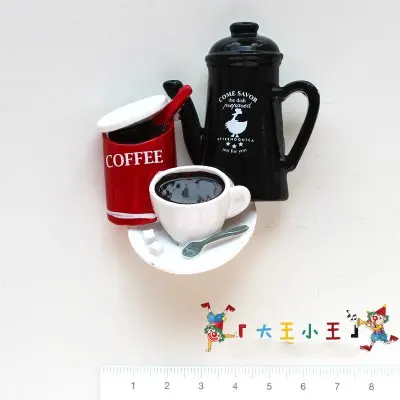 tea model 1 Еда моделирование холодильник магнит яйцо торт пиво пончики хлеб высокое качество - Цвет: tea model 1