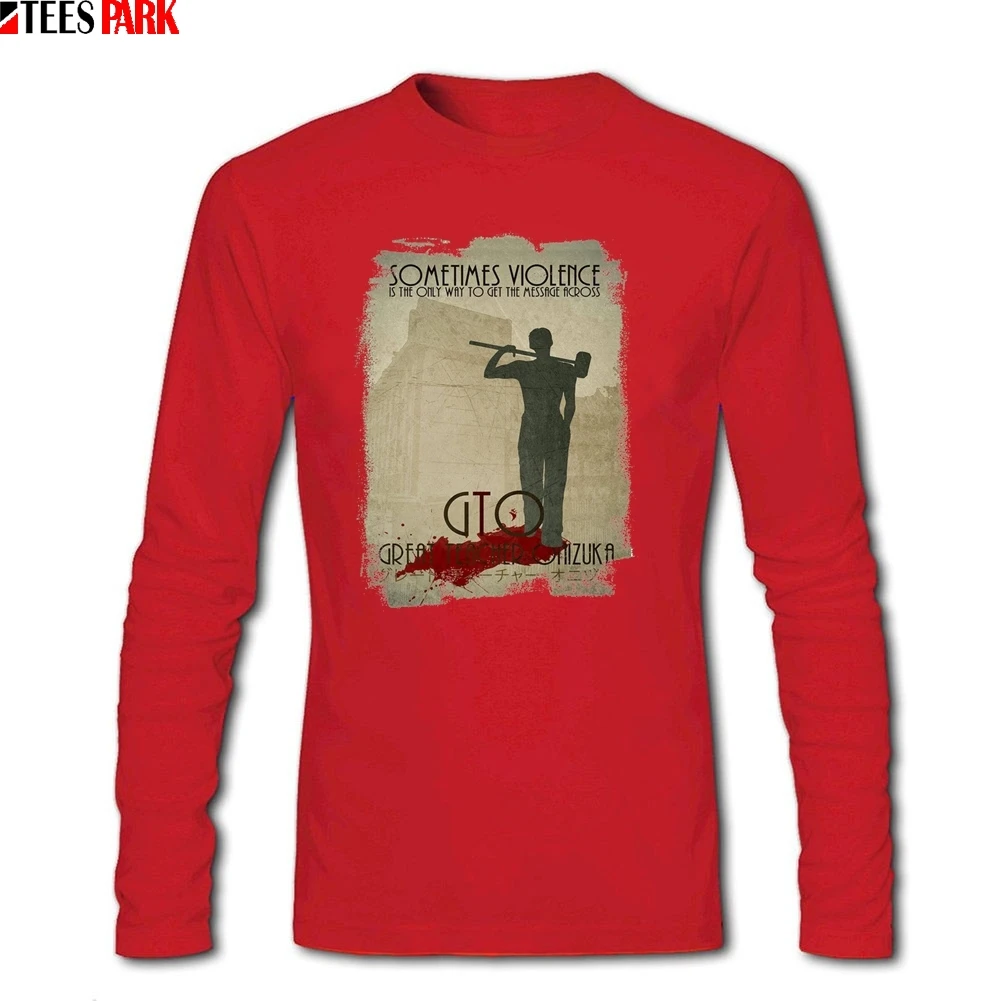 GTO великий учитель онидзука футболки с аниме рисунком мужские стильные 100%