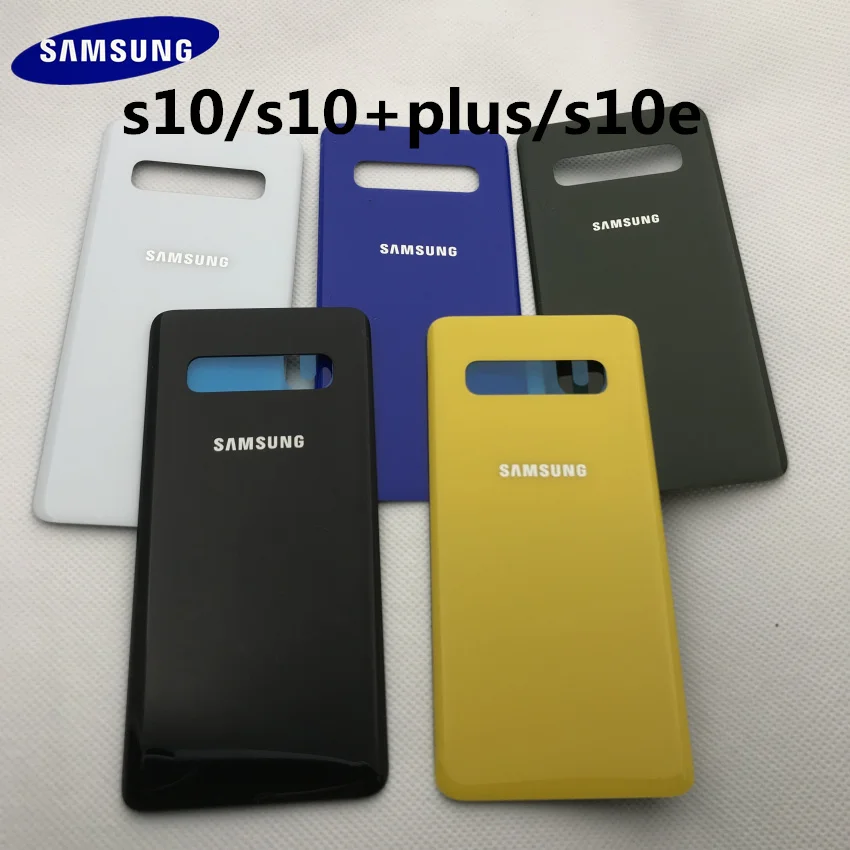Оригинальный чехол для Samsung Galaxy S10e G973 S10 G970 plus G975 Задняя стеклянная крышка корпуса