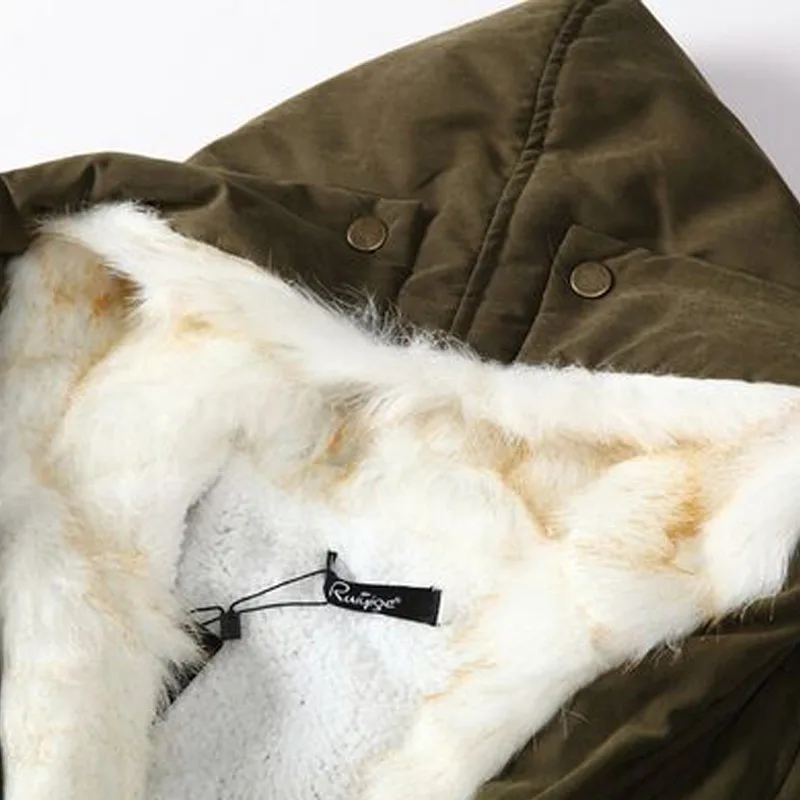 

Parka Women Nice Fashion Solid Color woMen Winter Jacket Thick Cotton Padded Coat Women Fur Collar Hooded Female Jacket