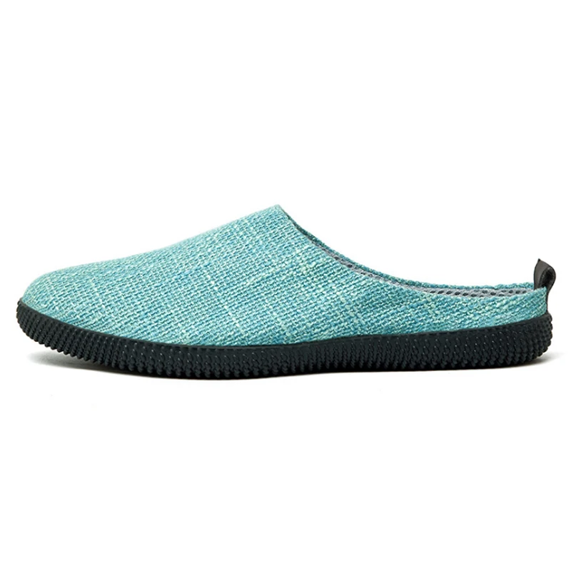 Новинка дышащие мужские парусиновые полутапочки мужская повседневная обувь