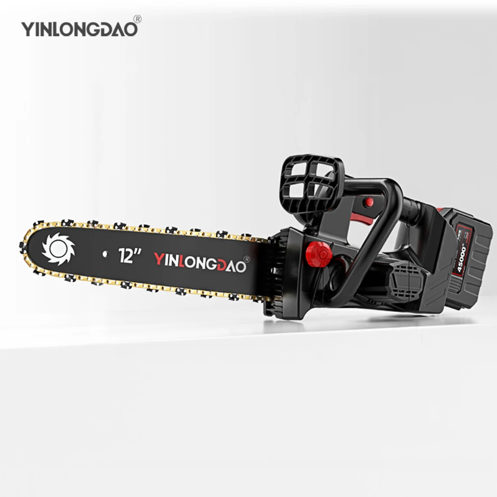 

6"/12"/16" Portable Household Wood Saw Brushless Lithium Electric Chain Saw Outdoor Rechargeable Handheld Wireless Chain Saw
