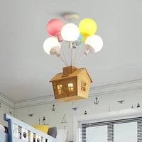 modern led childrens chandelier lighting novelty colorful balloons pendant lamp child bedroom fixtures nordic hanging lights
