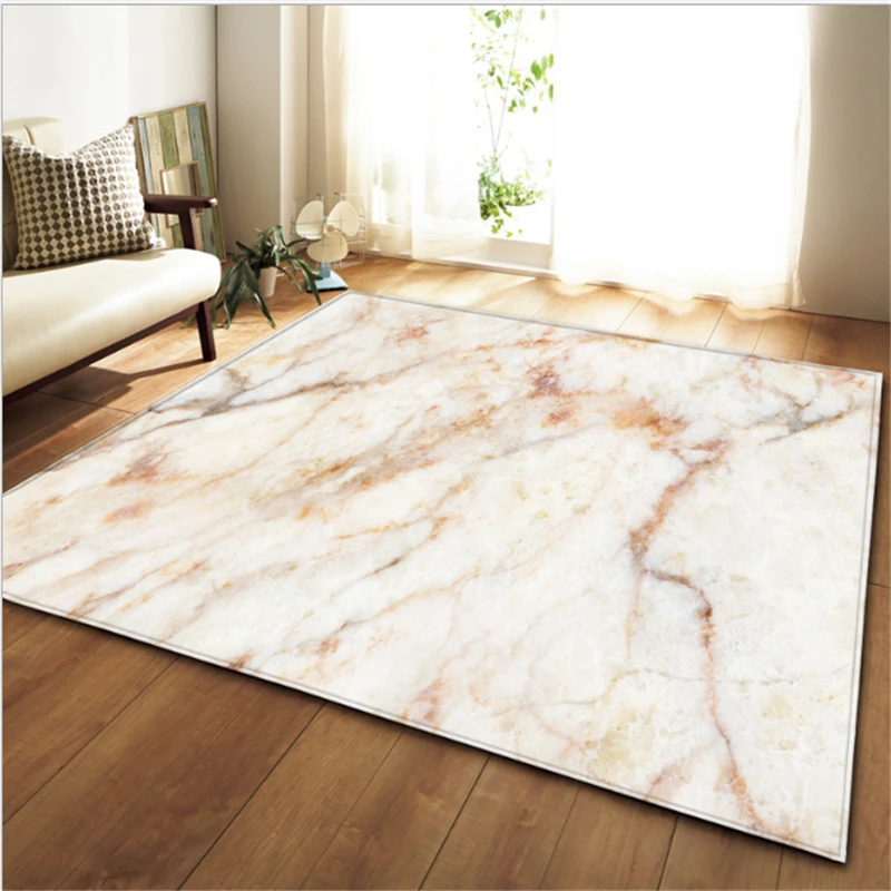 Bubble Kiss Soft Non-slip Rugs for Modern Living Room Marble Pattern Style Carpet Floor Mat Comfortable Bedside Rug | Дом и сад