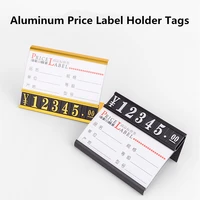 5 pieces adjustable number letter metal base price display counter stand numbers combined price label tag cube tags sign holder