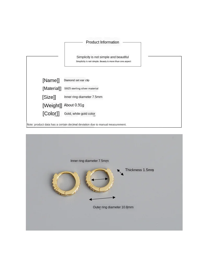 Женские круглые сережки из стерлингового серебра 925 пробы с микро цирконием
