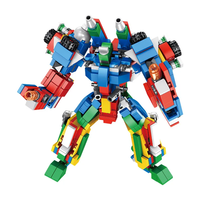 

Creative Assembling Educational Blocks Action Figure Number Transformation Robot Deform Plane Car Tank Gift Toys for Children