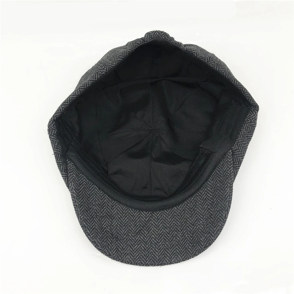 

Mens Newsboy Cap Tommy Shelby Peaky Blinders Herringbone Gatsby Baker Boy Hat