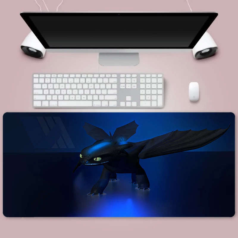 

Dragon trainer Professional game mouse pad 900x400mm HD pattern large computer mouse pad cartoon XXL keyboard to mouse button
