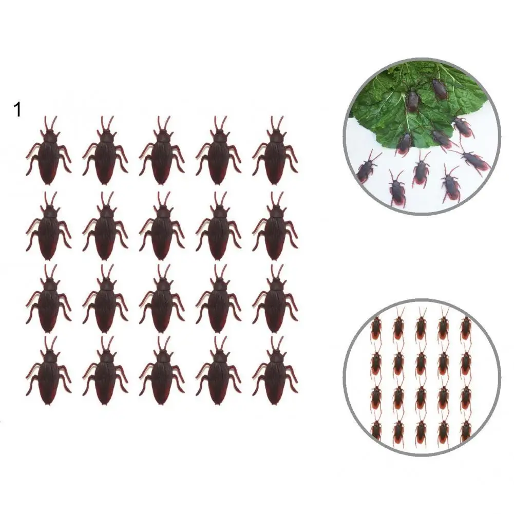 

Fake Cockroaches Creative Practical Real-looking Fadeless Prank Fake Roaches