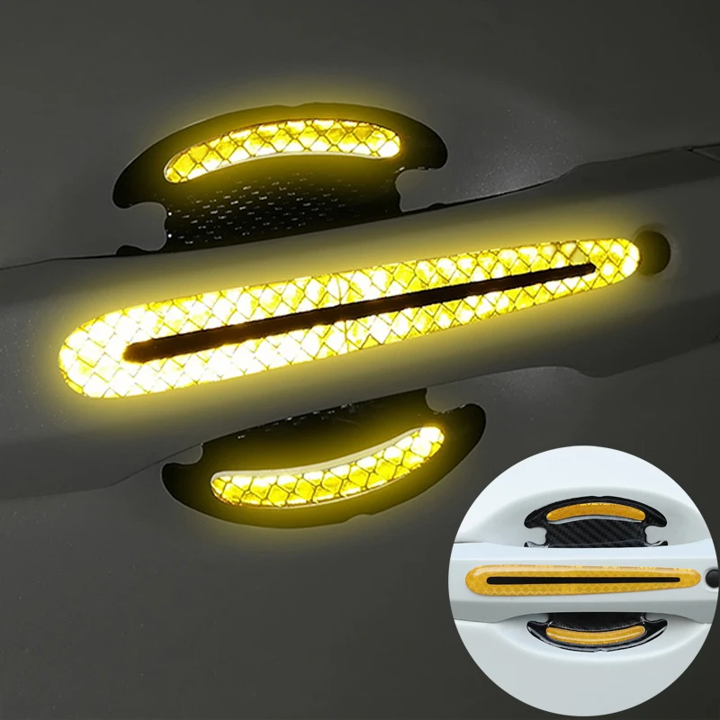 

Car Handle Protection Reflective Sticker Warning Strips For Opel Zafira A B Vauxhall Corsa C Cambo D Vauxhall Corsa 3 Van