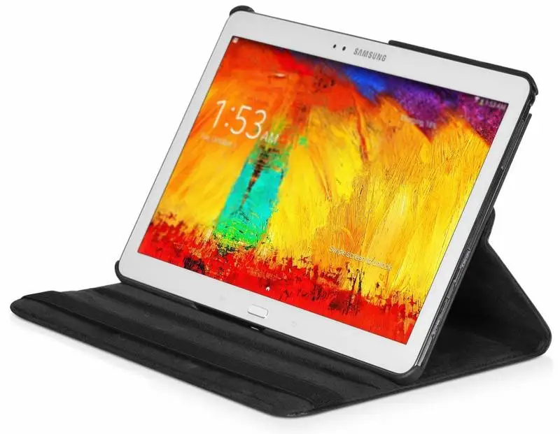 Чехол с поворотом на 360 градусов для Galaxy Note 10 1 дюйма 2014 искусственная кожа Samsung P600