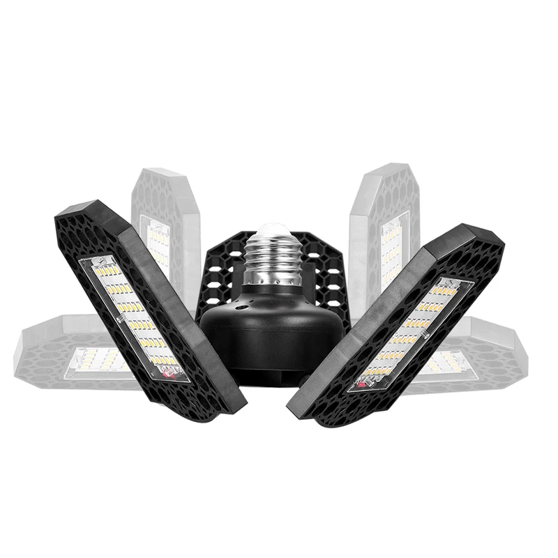 Супер яркое промышленное освещение 40 Вт 60 80 E27 светодиодное для гаража 110 В 220