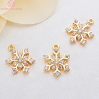 4pcs 1411mm 24k gold color brass with zircon robot charms pendants high quality diy jewelry findings accessories