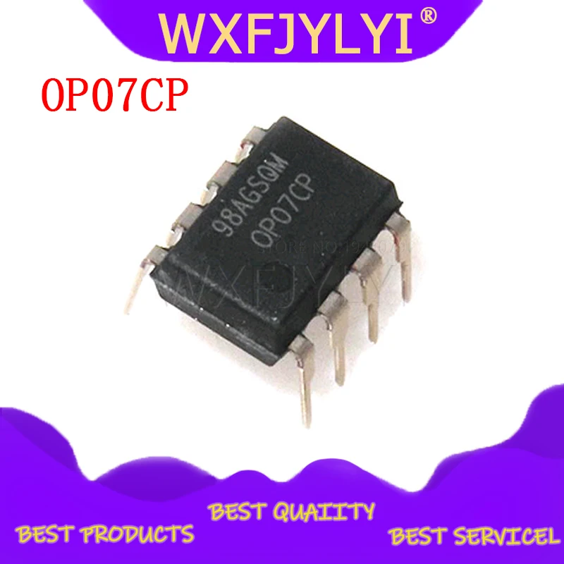10 шт./лот OP07CP OP07 OP07C DIP 8 Операционные усилители Op Amps низкое офсетное напряжение