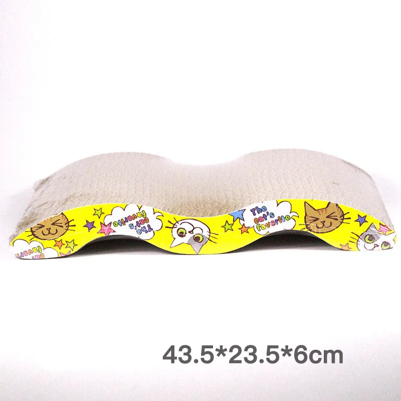 44 см кошачья Когтеточка из гофрированного картона тарелка лапа + бумажная