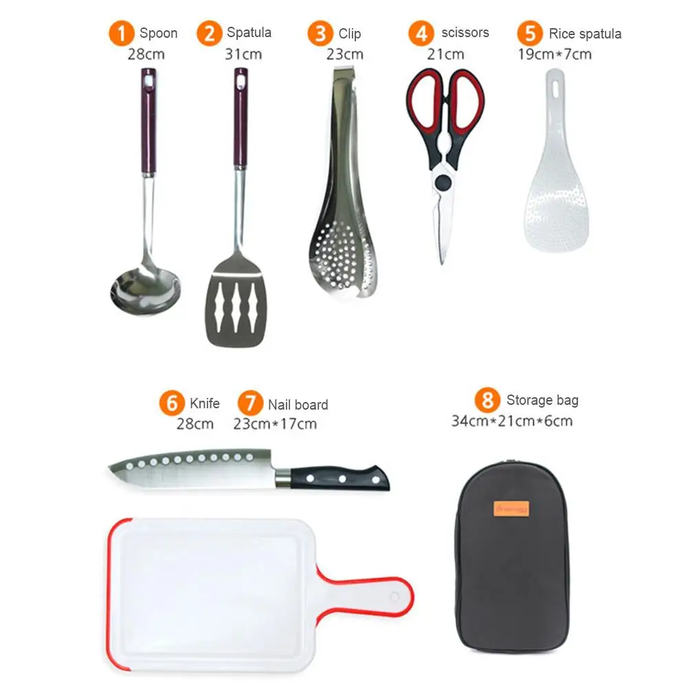 Набор кухонной посуды из нержавеющей стали портативный шпатель набор