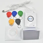 NFC-считыватель USB ACR122U, Бесконтактный Дубликатор смарт-карт и записей, Дубликатор RFID, 5 шт., UID, сменная бирка, карта + SDK CD