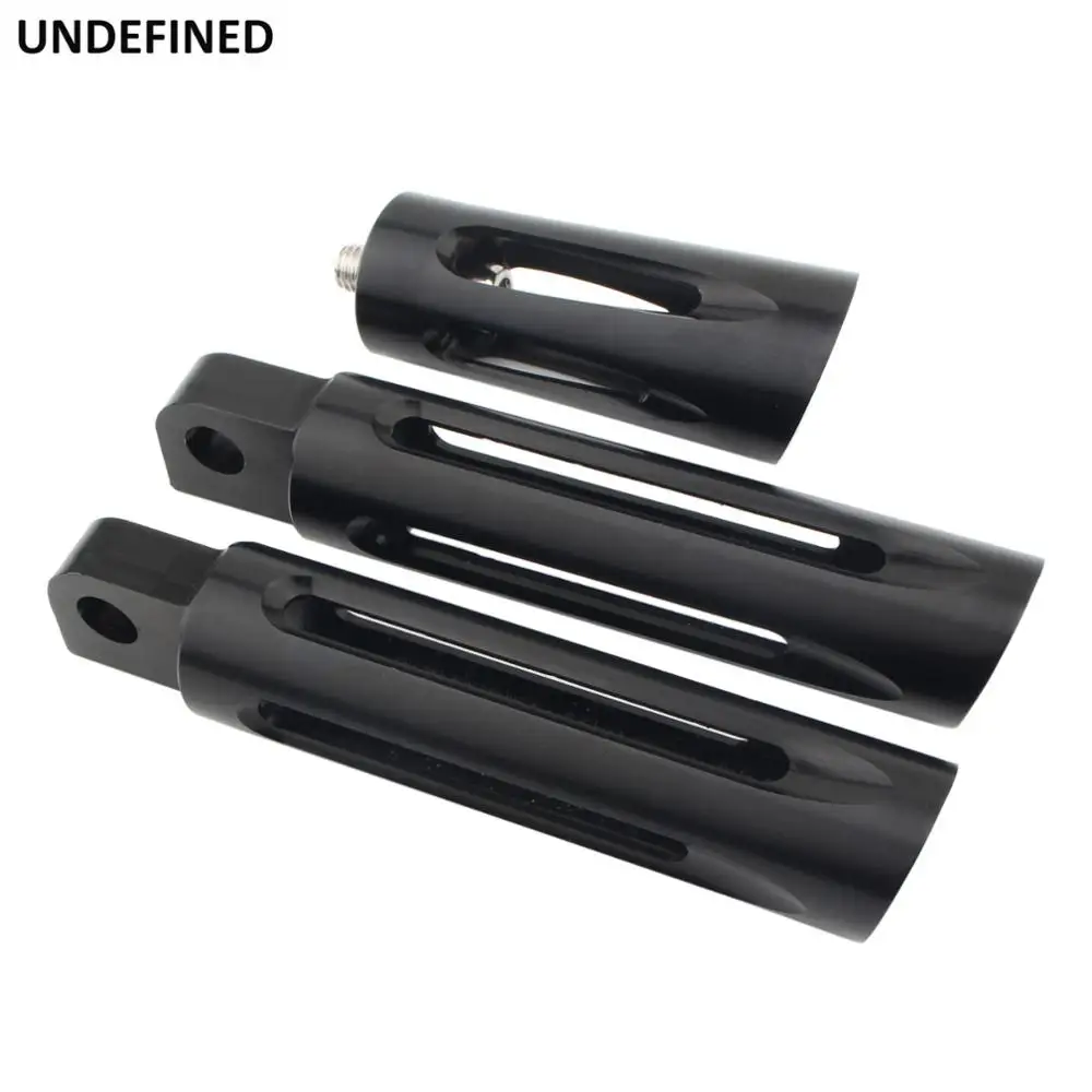 Черные опорные подножки для мотоцикла Shollow ног Harley Dyna Fat Bob Softail Touring Custom|Подставки