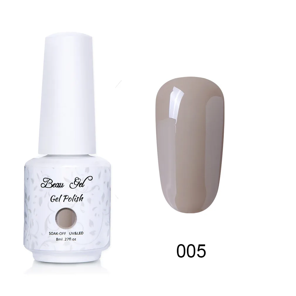 NU005 Beau гель 8 мл флуоресцентный неоновый Гель-лак для ногтей Vernis полуперманентный УФ-Гель-лак впитывающий Гель-лак для ногтей - Цвет: NU005