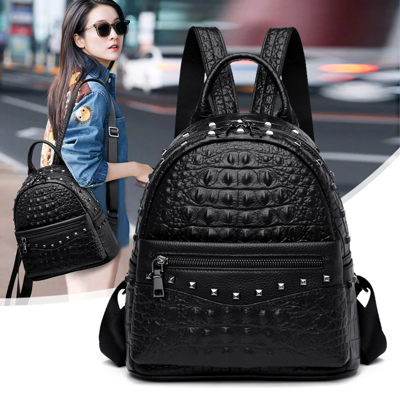 Высокое качество Обувь из натуральной кожи с узором крокодиловая кожа женский