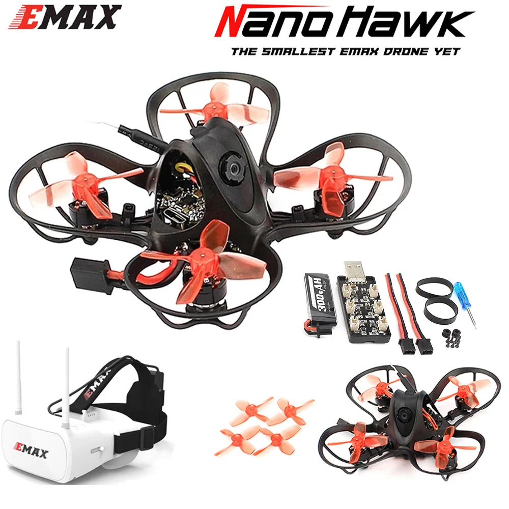 Очки EMAX Nanohawk 65 мм 1S Whoop FPV для начинающих, для помещений, гоночный Дрон FrSky D8 Runcam Nano3, камера 25 МВт VTX 5A blheli _ S 5,8G Очки EMAX Nanohawk 65 мм 1S Whoop FPV для начинающих, для помещений, гоночный Дрон FrSky D8 Runcam Nano3, камера 25 МВт VTX 5A blheli _ S 5,8G