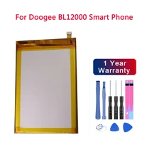 2021 new for doogee bl12000 battery 12000mah 100 original battery 6 0 inch mtk6763t doogee bl12000 pro replacement free tools
