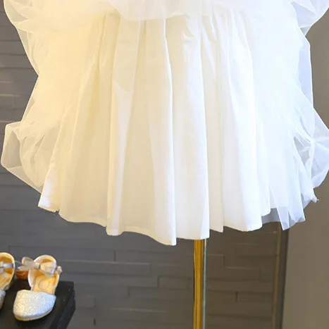 Летнее милое Сетчатое газовое платье принцессы без рукавов для девочек | Детская