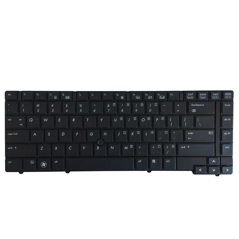 Английская клавиатура для ноутбука HP Elitebook 8440P 8440W 8440 US черная с точечной палочкой