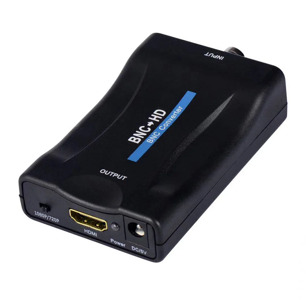 Адаптер преобразователь BNC HDMI совместимый с PAL/NTSC адаптер для видео и