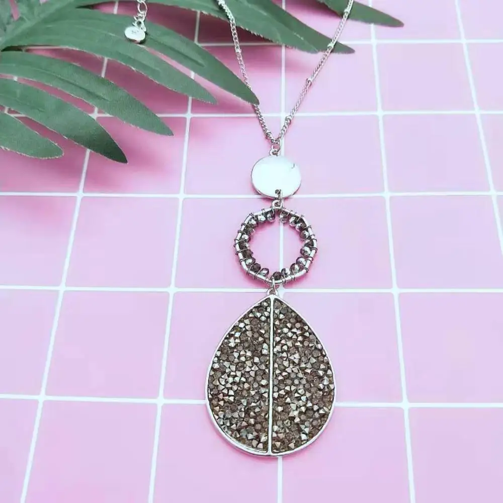 RHODIUM NECKLACES FASHION JEWELRY WEDDING PARTY GIFTS FEMALE ACCESSORIES GOOD QUALITY | Necklace