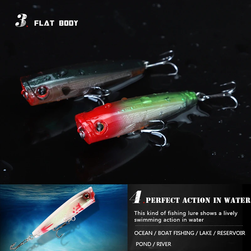 Новинка Троллинг Поппер Топ водные воблеры рыболовная приманка stickbait Crankbait isca