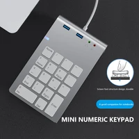 new 18 keys numeric keypad numpad usb hub digital mini digital keyboard ultra slim number pad for laptop desktop pc